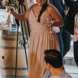 Dusty rose bridesmaid dress